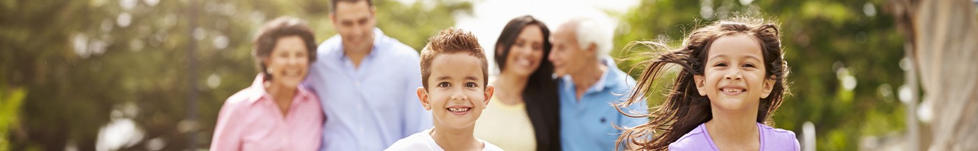 Smiling family