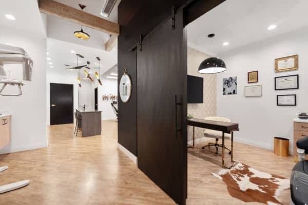 Orthodontic office consultation room